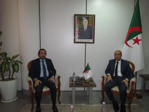 شايب يستقبل رئيس مجلس التجديد الاقتصادي الجزائري