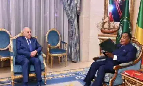  وزير الشؤون الخارجية يستقبل ببرازافيل من قبل الرئيس الكونغولي دونيس ساسو نغيسو