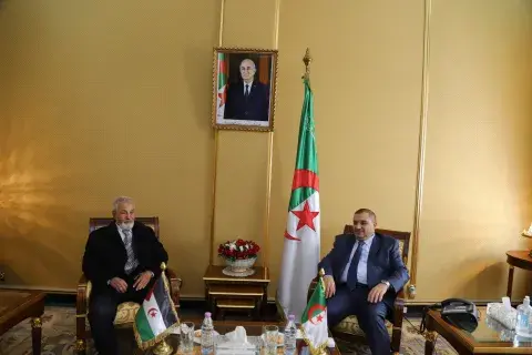 وزير العدل يستقبل رئيس المجلس الدستوري للجمهورية العربية الصحراوية الديمقراطية